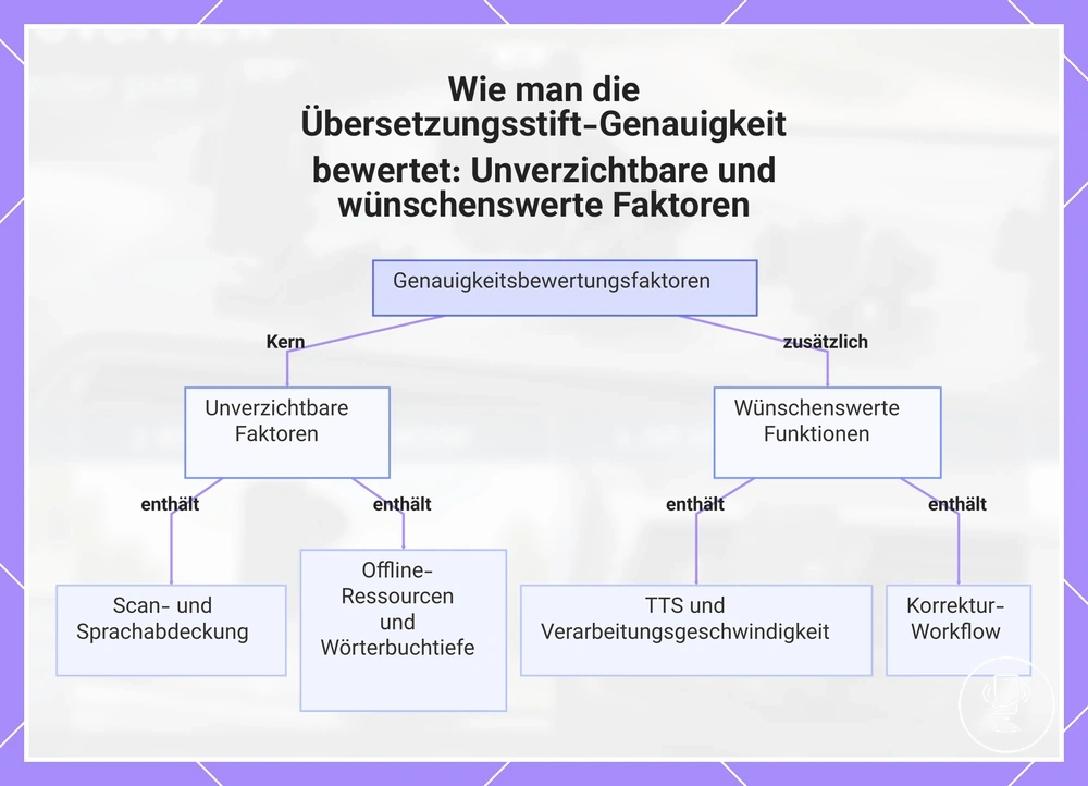 Wie man die Übersetzungsstift-Genauigkeit bewertet: Unverzichtbare und wünschenswerte Faktoren