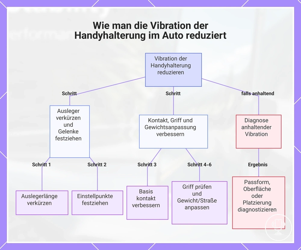 Wie man die Vibration der Handyhalterung im Auto reduziert