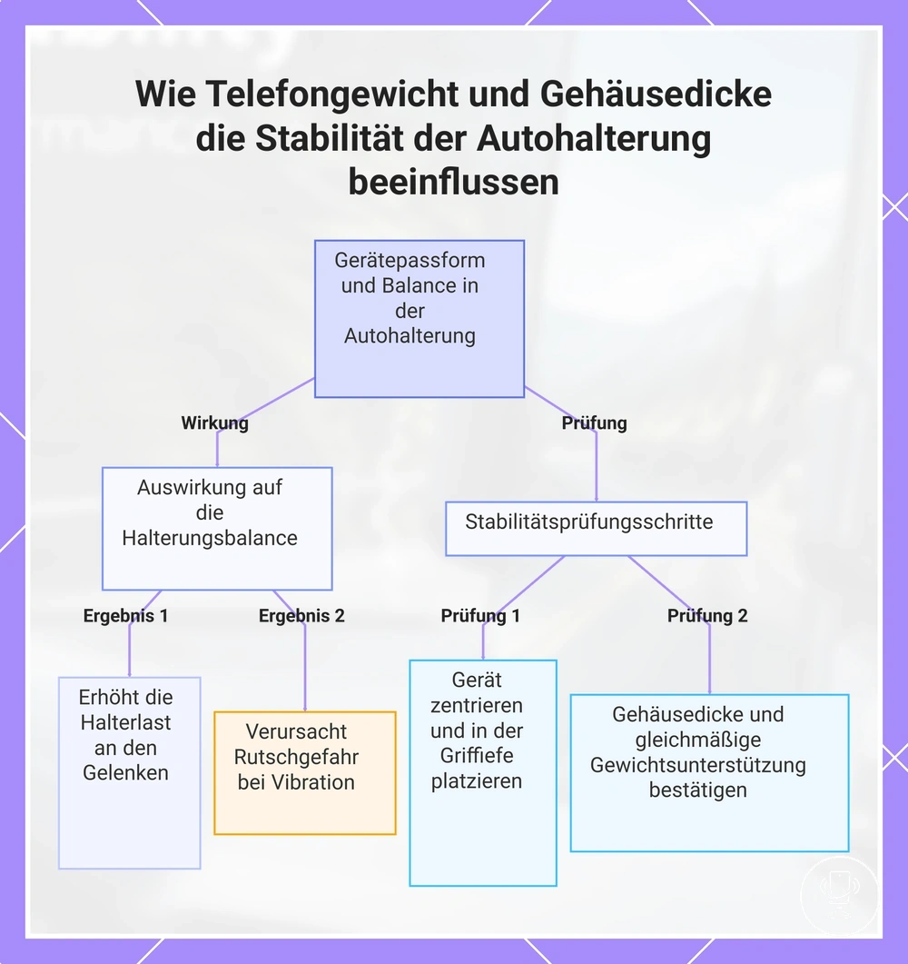 Wie Telefongewicht und Gehäusedicke die Stabilität der Autohalterung beeinflussen
