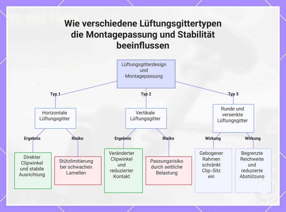 Wie verschiedene Lüftungsgittertypen die Montagepassung und Stabilität beeinflussen