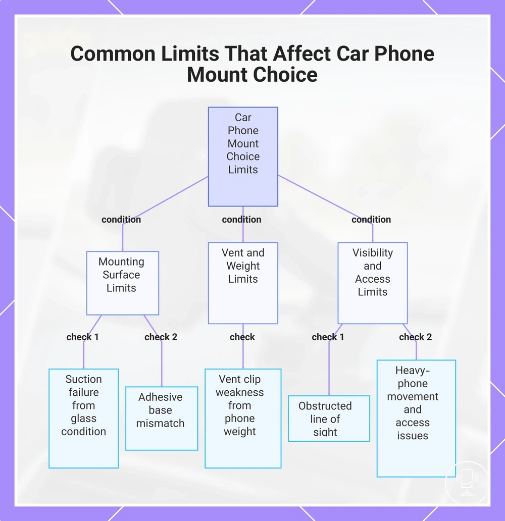 Common Limits That Affect Car Phone Mount Choice