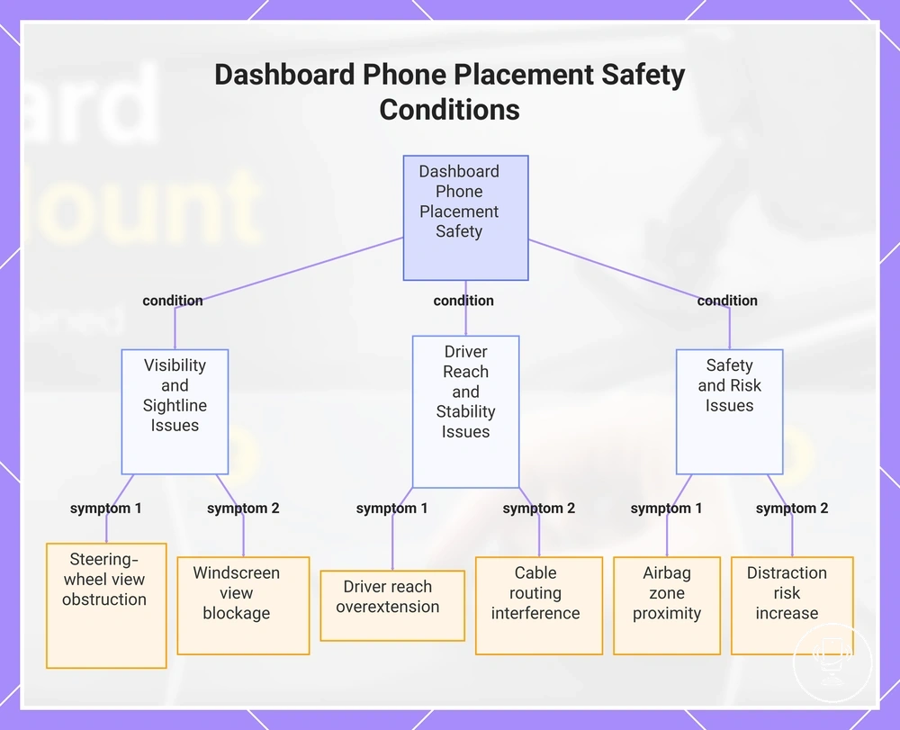 Dashboard Phone Placement Safety Conditions