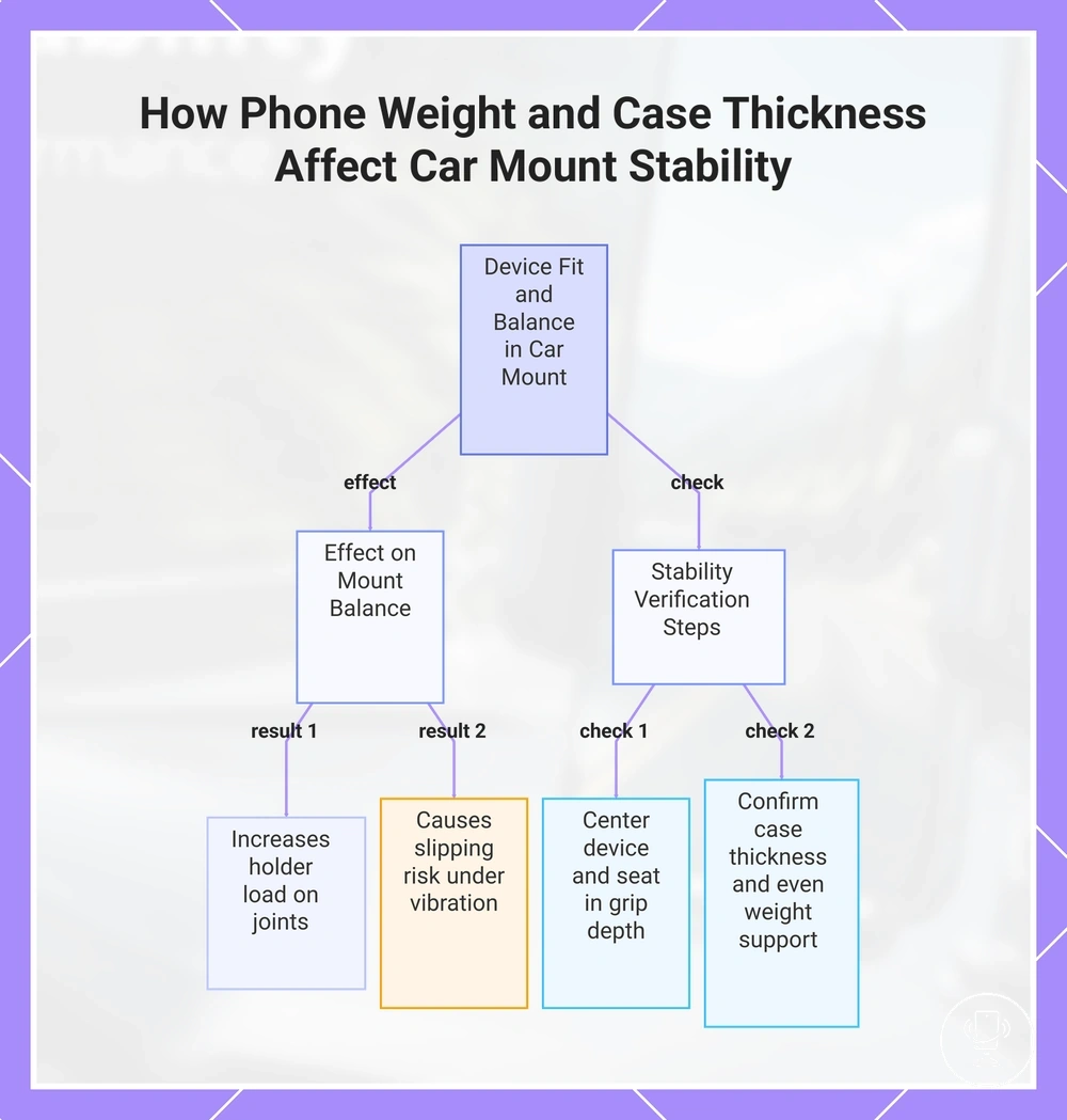 How Phone Weight and Case Thickness Affect Car Mount Stability