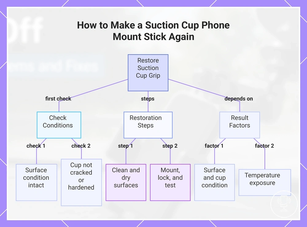 How to Make a Suction Cup Phone Mount Stick Again