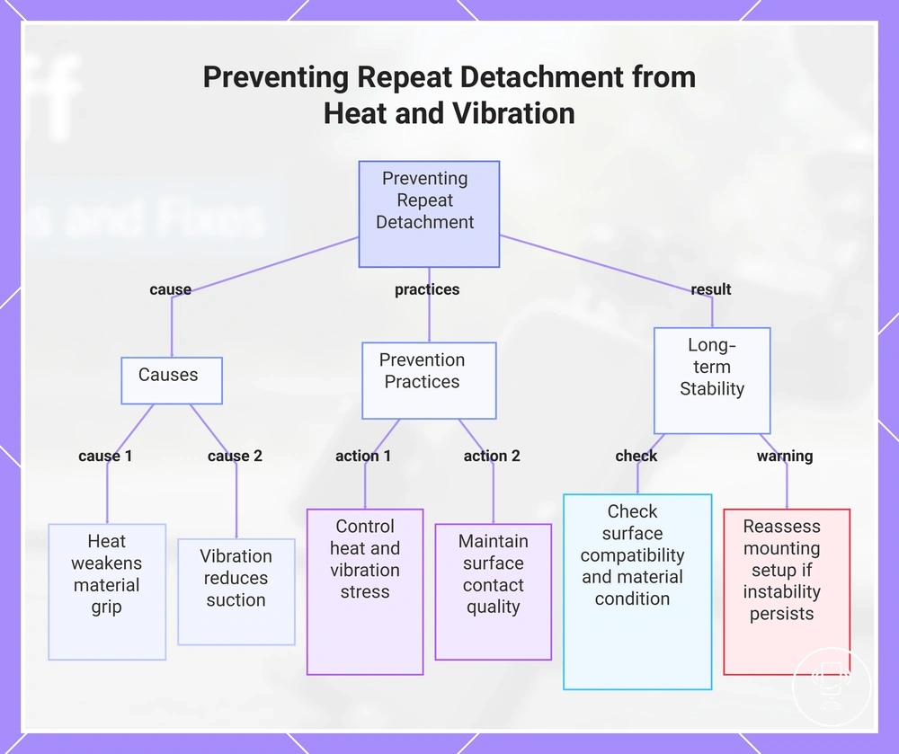 Preventing Repeat Detachment from Heat and Vibration
