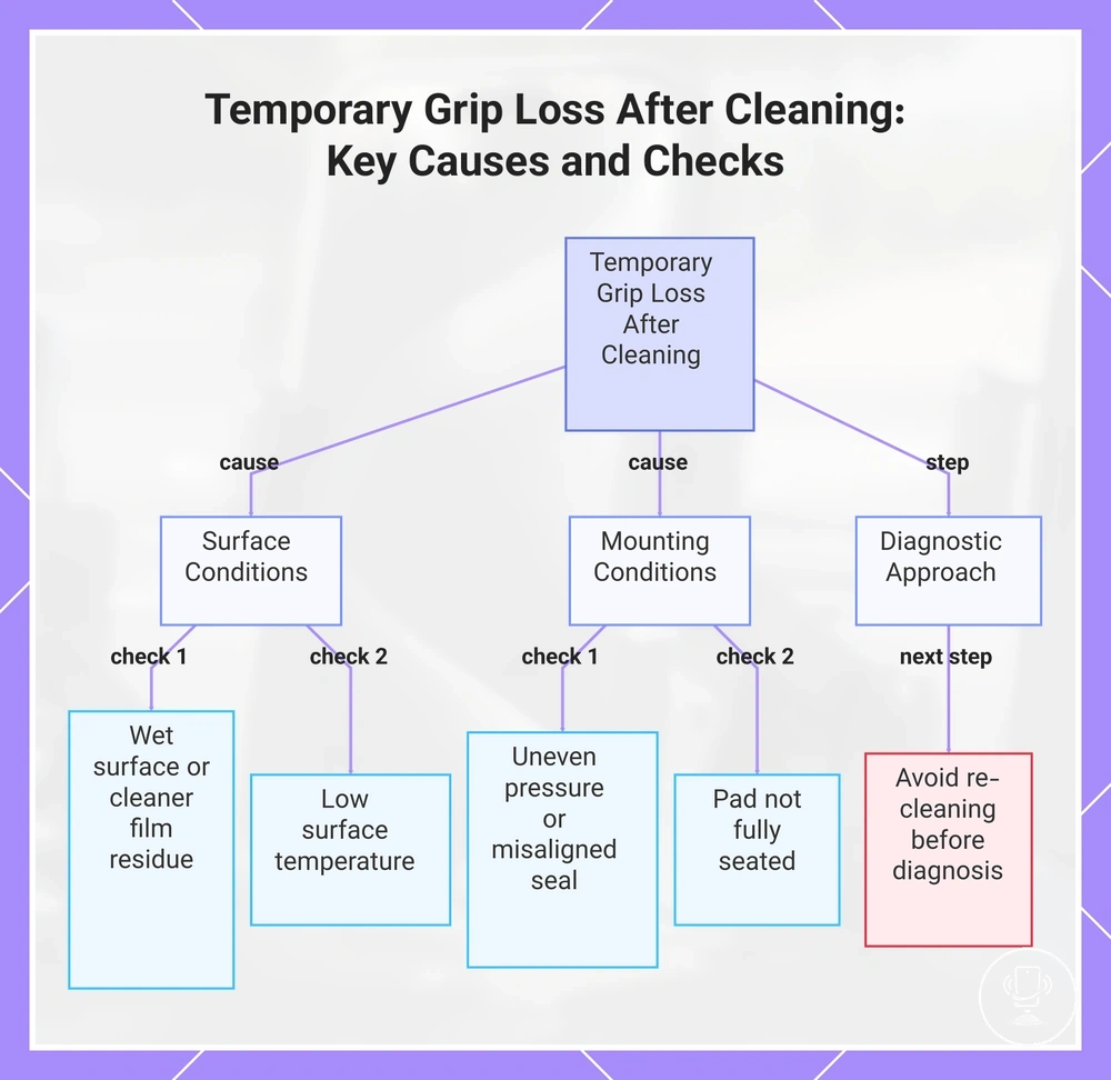 Temporary Grip Loss After Cleaning: Key Causes and Checks