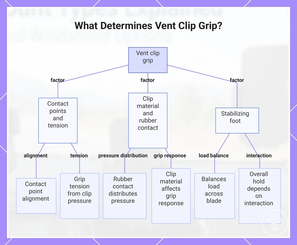 What Determines Vent Clip Grip?
