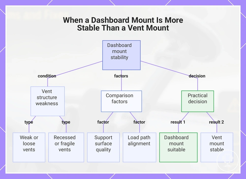 When a Dashboard Mount Is More Stable Than a Vent Mount