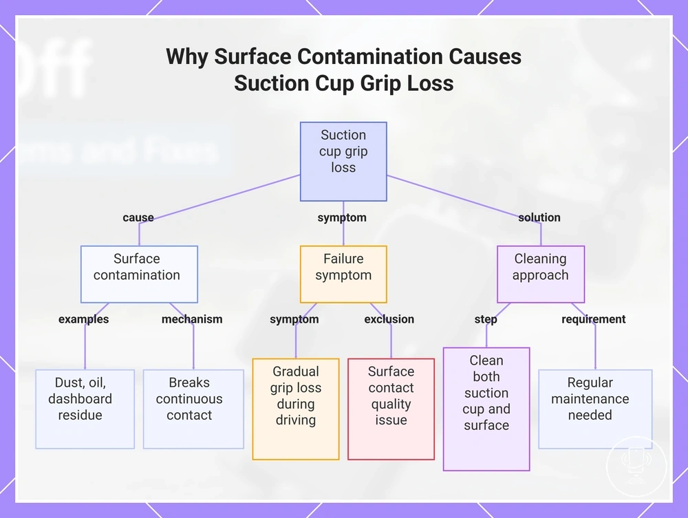 Why Surface Contamination Causes Suction Cup Grip Loss