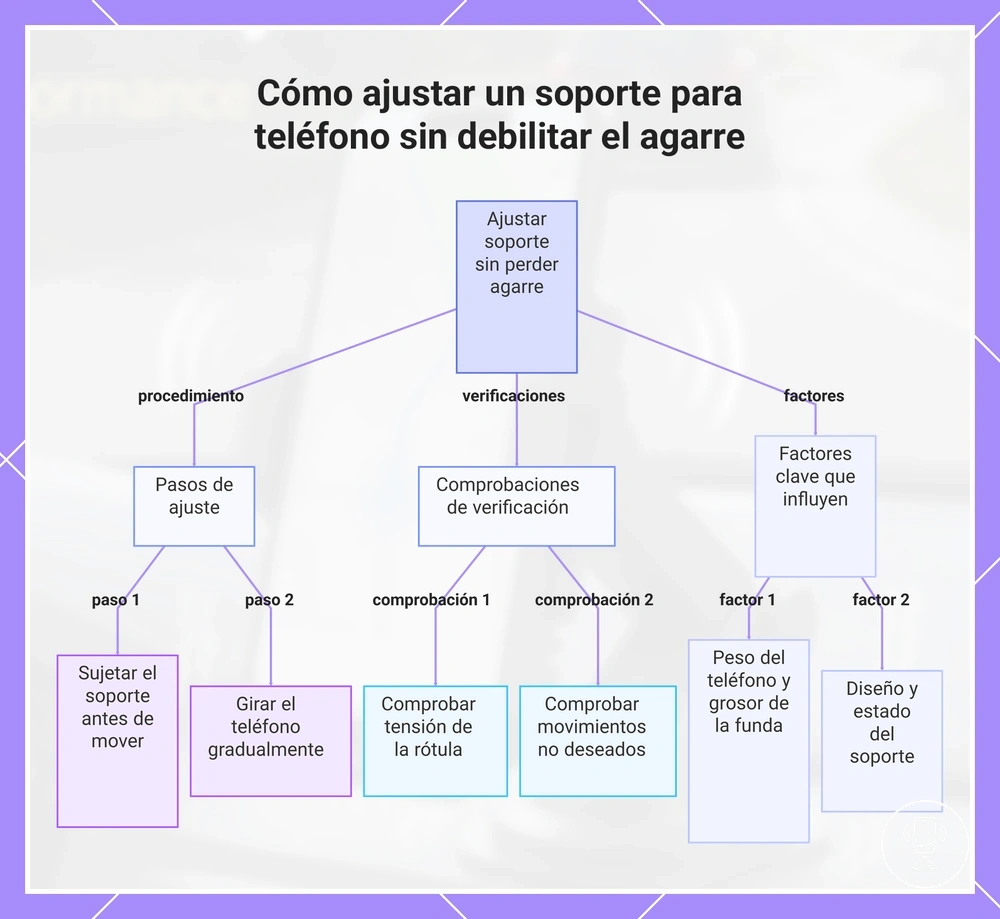 Cómo ajustar un soporte para teléfono sin debilitar el agarre
