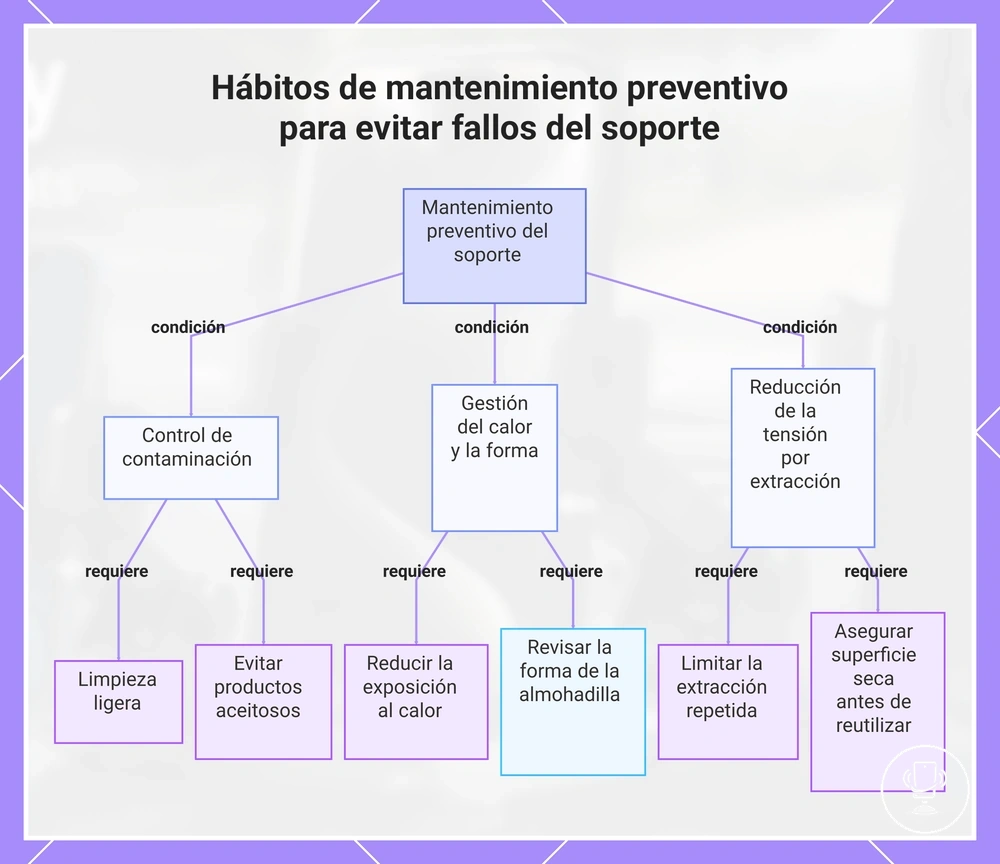 Hábitos de mantenimiento preventivo para evitar fallos del soporte
