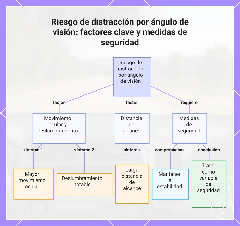 Riesgo de distracción por ángulo de visión: factores clave y medidas de seguridad