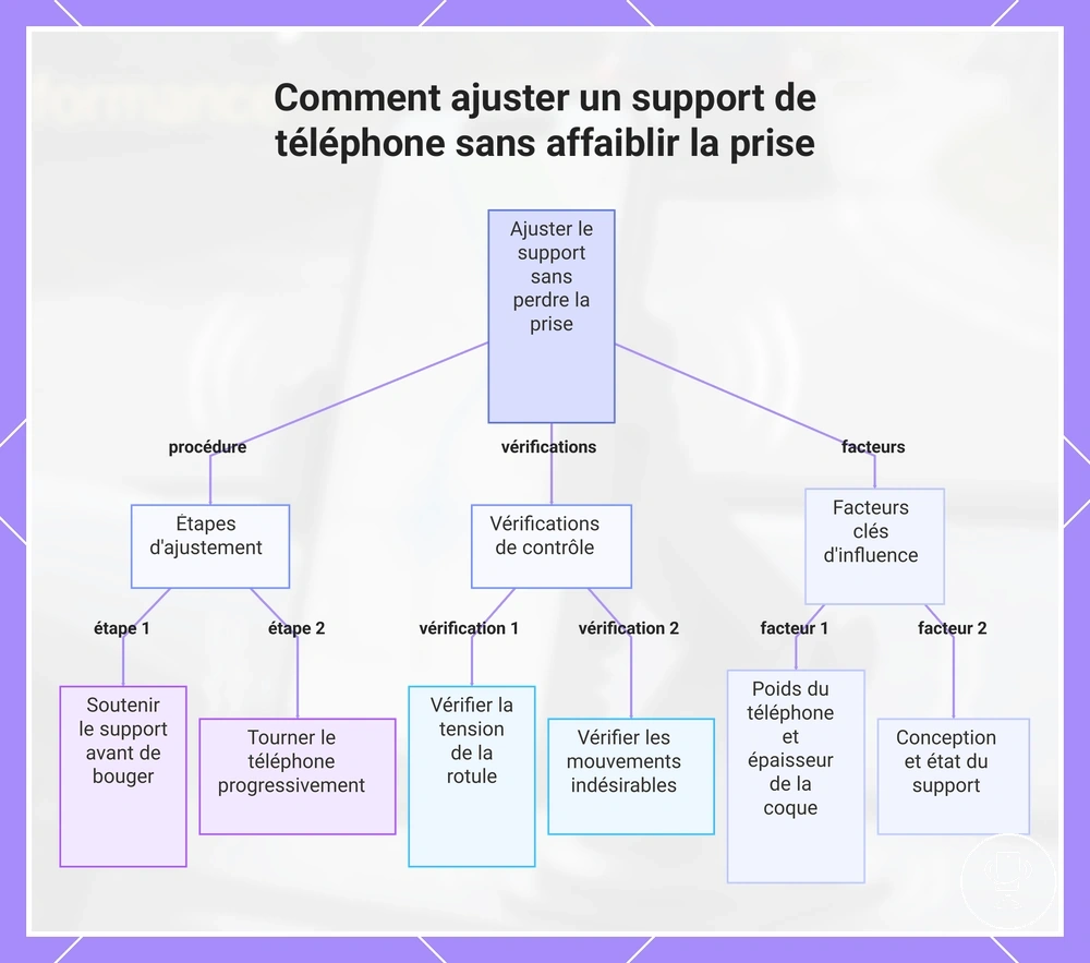Comment ajuster un support de téléphone sans affaiblir la prise