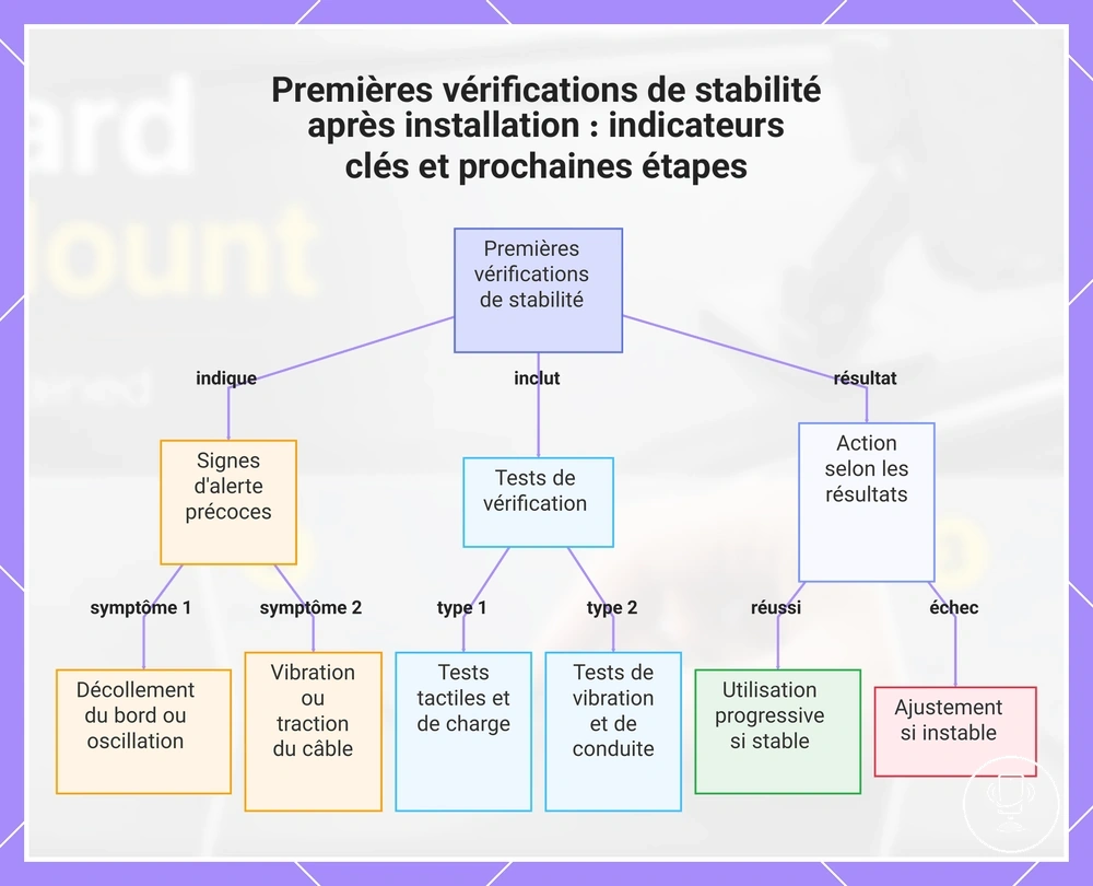 Premières vérifications de stabilité après installation : indicateurs clés et prochaines étapes