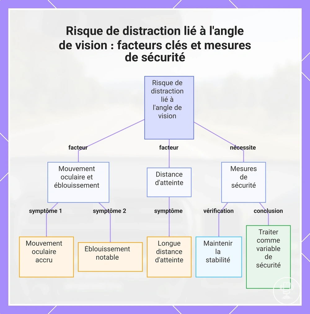 Risque de distraction lié à l'angle de vision : facteurs clés et mesures de sécurité