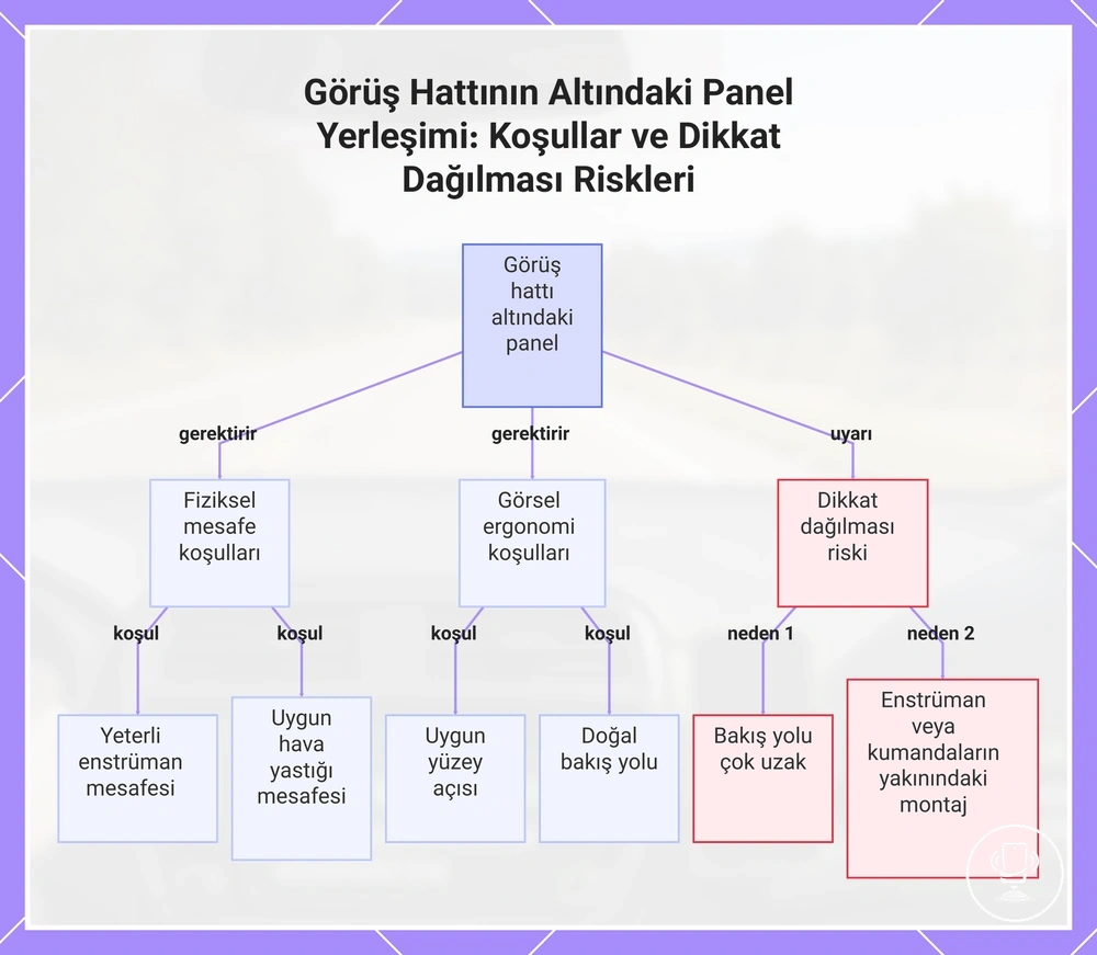 Görüş Hattının Altındaki Panel Yerleşimi: Koşullar ve Dikkat Dağılması Riskleri