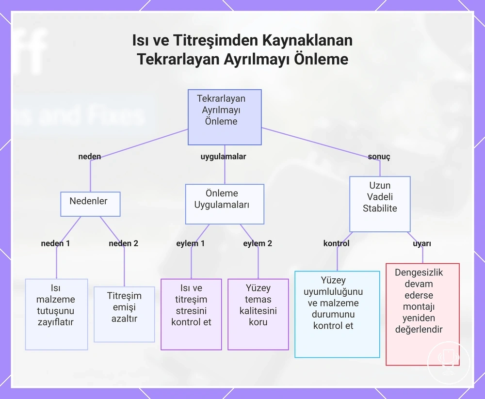 Isı ve Titreşimden Kaynaklanan Tekrarlayan Ayrılmayı Önleme