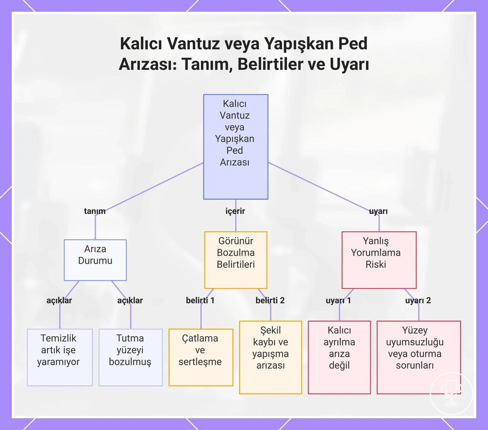 Kalıcı Vantuz veya Yapışkan Ped Arızası: Tanım, Belirtiler ve Uyarı