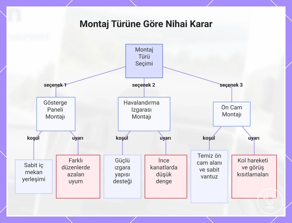 Montaj Türüne Göre Nihai Karar