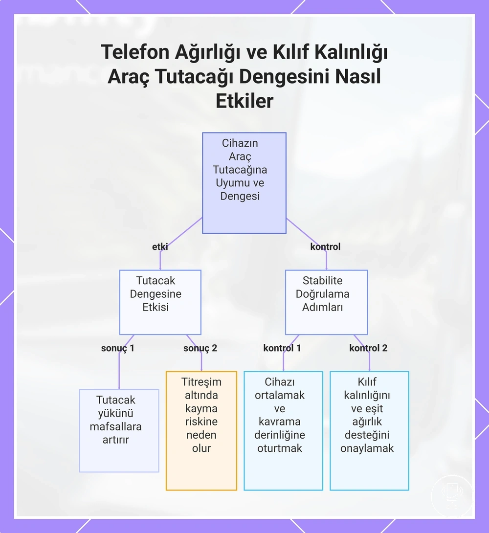 Telefon Ağırlığı ve Kılıf Kalınlığı Araç Tutacağı Dengesini Nasıl Etkiler