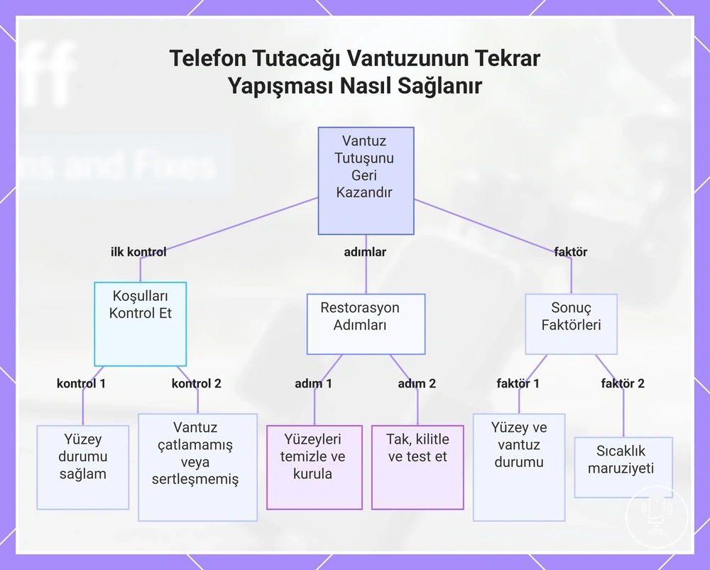 Telefon Tutacağı Vantuzunun Tekrar Yapışması Nasıl Sağlanır