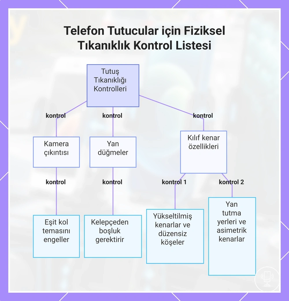 Telefon Tutucular için Fiziksel Tıkanıklık Kontrol Listesi