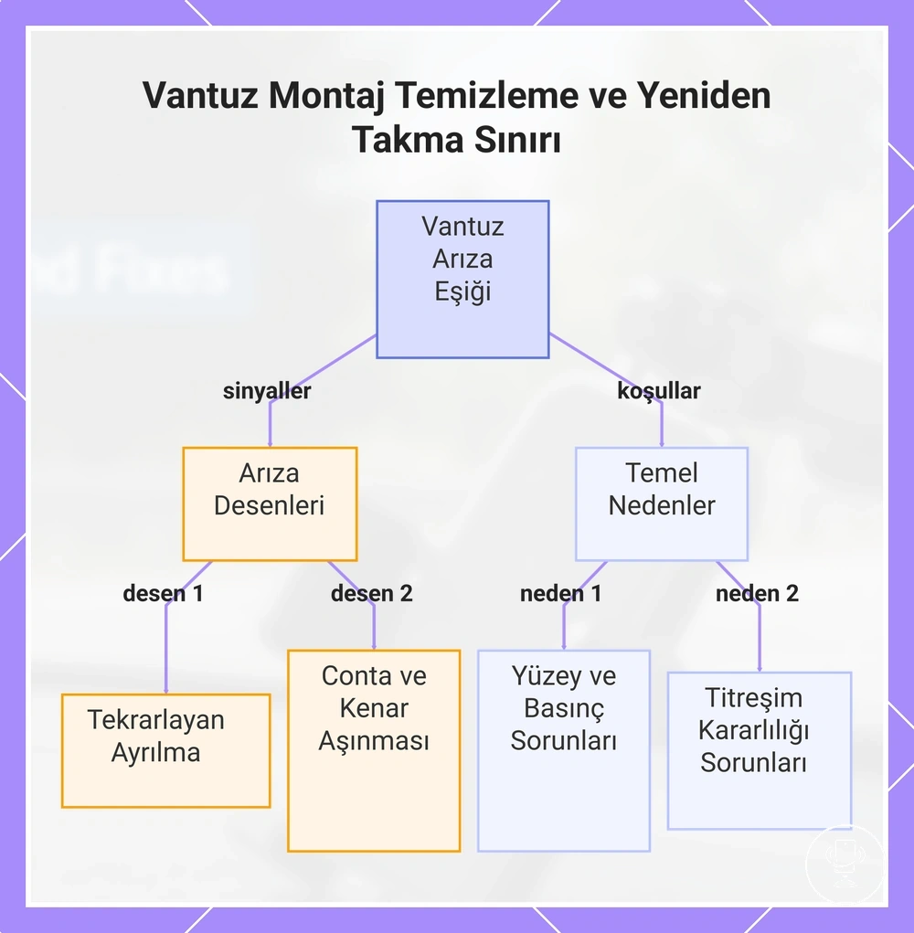 Vantuz Montaj Temizleme ve Yeniden Takma Sınırı