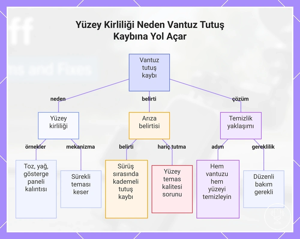 Yüzey Kirliliği Neden Vantuz Tutuş Kaybına Yol Açar