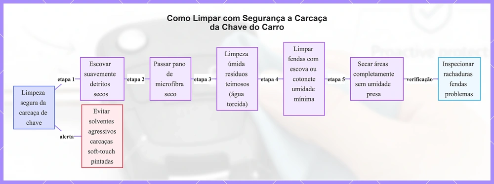 Como Limpar com Segurança a Carcaça da Chave do Carro