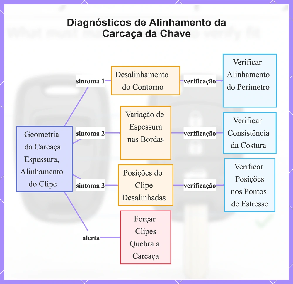 Diagnósticos de Alinhamento da Carcaça da Chave