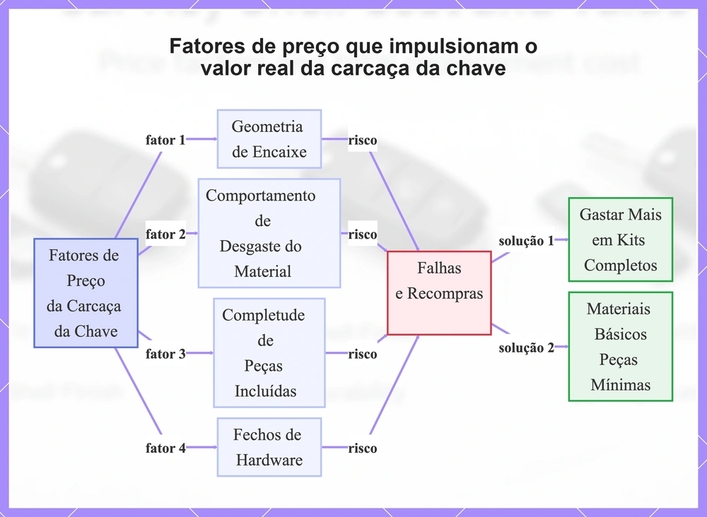 Fatores de preço que impulsionam o valor real da carcaça da chave