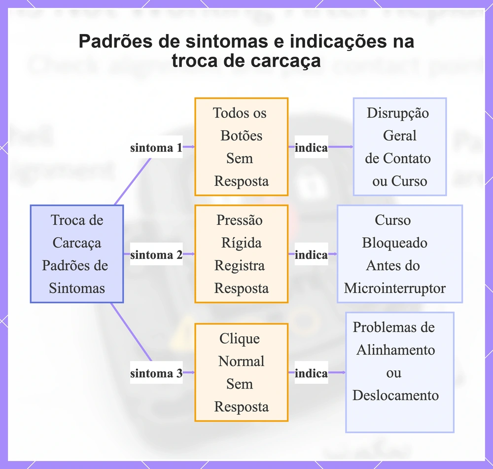 Padrões de sintomas e indicações na troca de carcaça