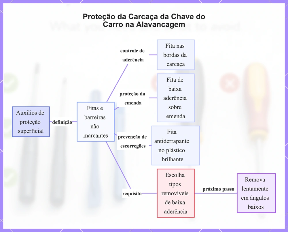 Proteção da Carcaça da Chave do Carro na Alavancagem