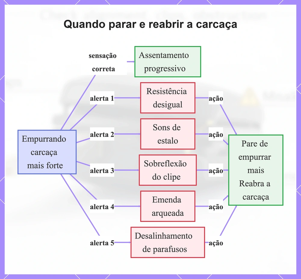 Quando parar e reabrir a carcaça
