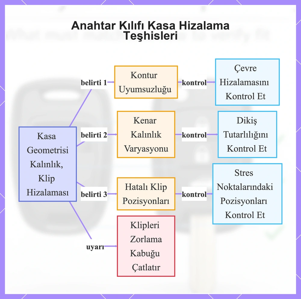 Anahtar Kılıfı Kasa Hizalama Teşhisleri