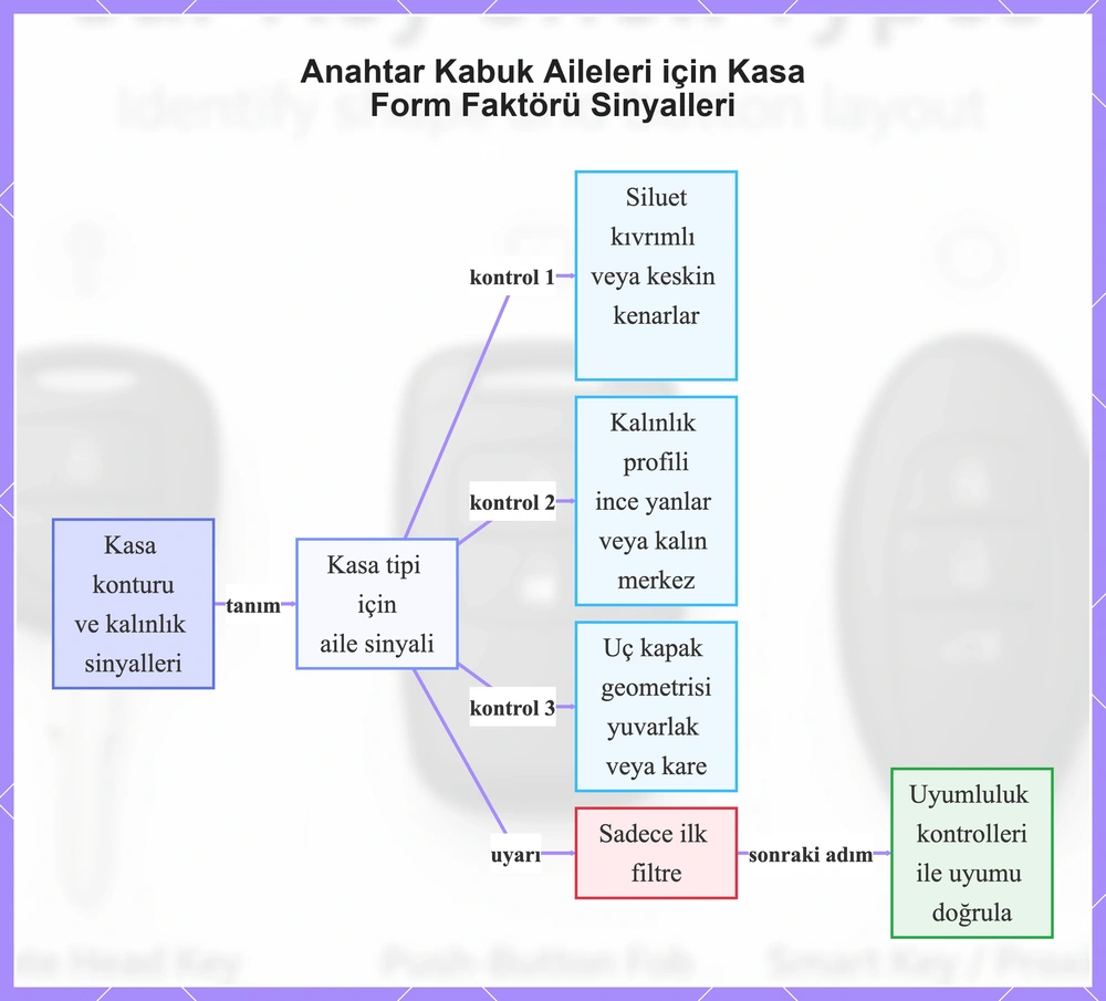 Anahtar Kabuk Aileleri için Kasa Form Faktörü Sinyalleri