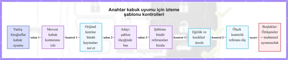 Anahtar kabuk uyumu için izleme şablonu kontrolleri