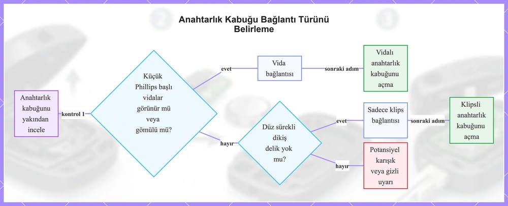 Anahtarlık Kabuğu Bağlantı Türünü Belirleme