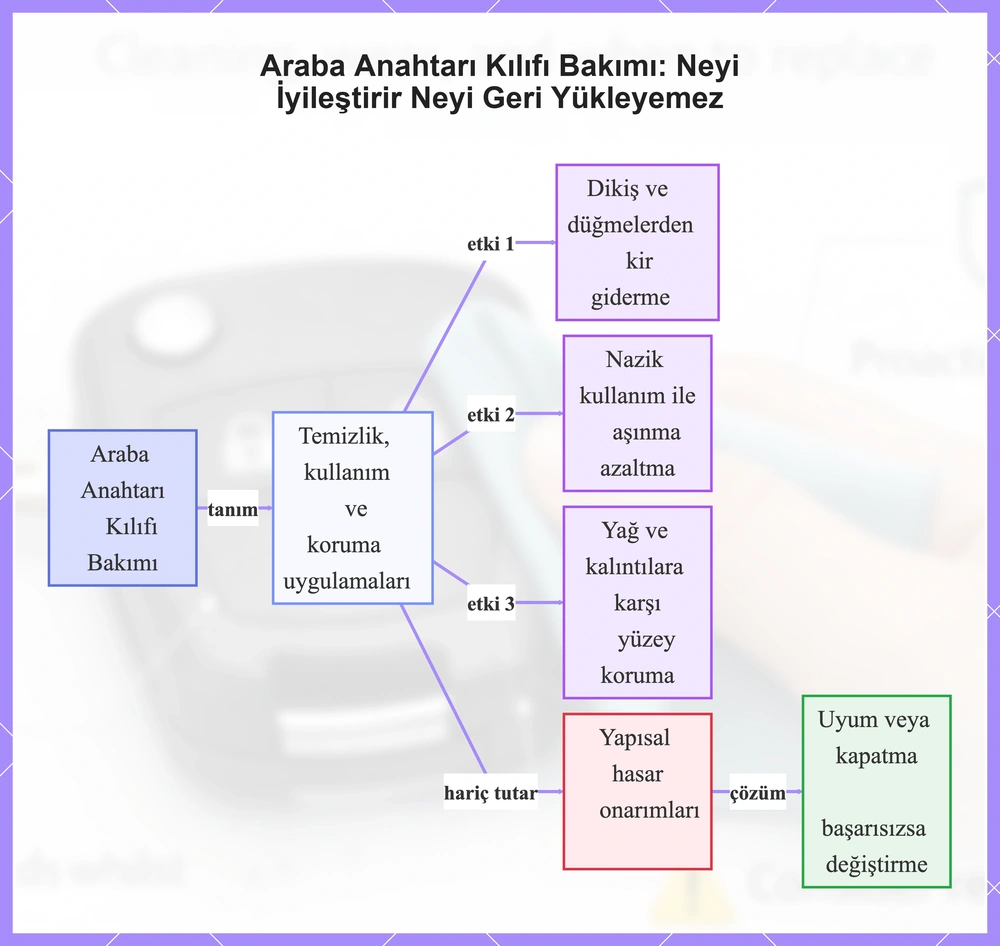 Araba Anahtarı Kılıfı Bakımı: Neyi İyileştirir Neyi Geri Yükleyemez