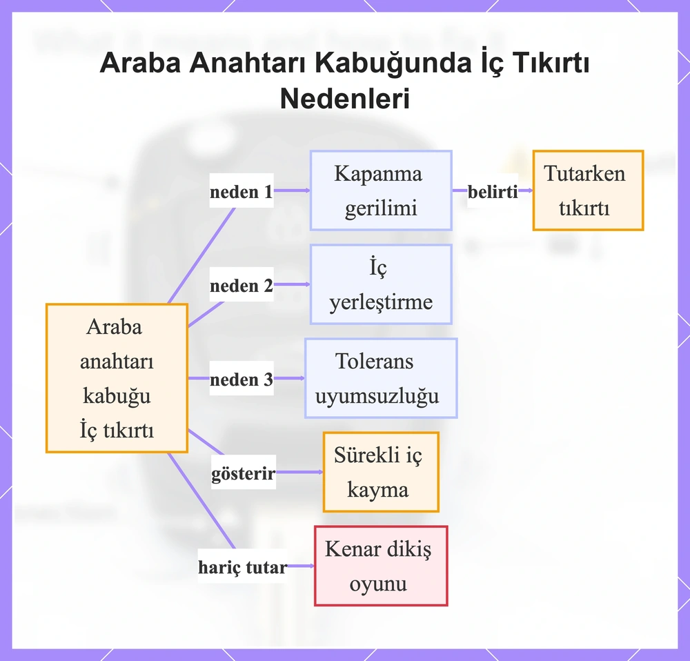 Araba Anahtarı Kabuğunda İç Tıkırtı Nedenleri