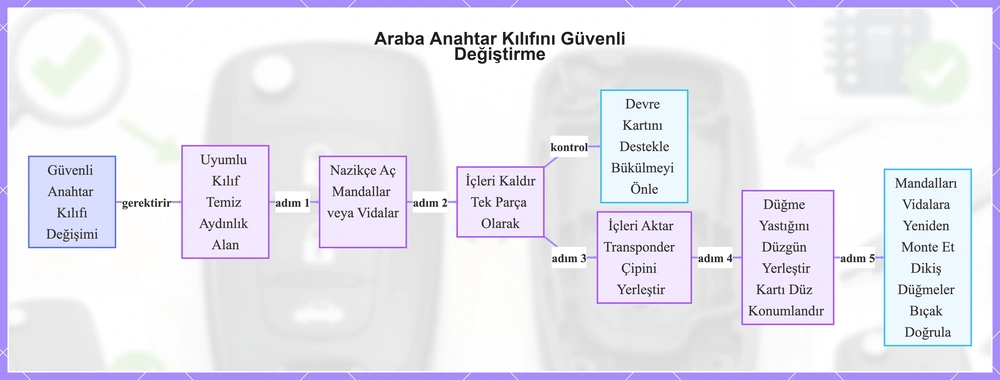 Araba Anahtar Kılıfını Güvenli Değiştirme