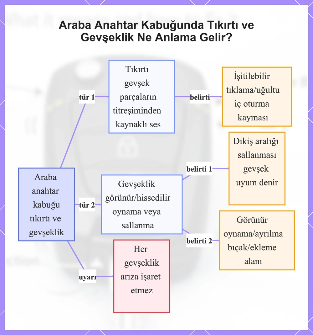 Araba Anahtar Kabuğunda Tıkırtı ve Gevşeklik Ne Anlama Gelir?