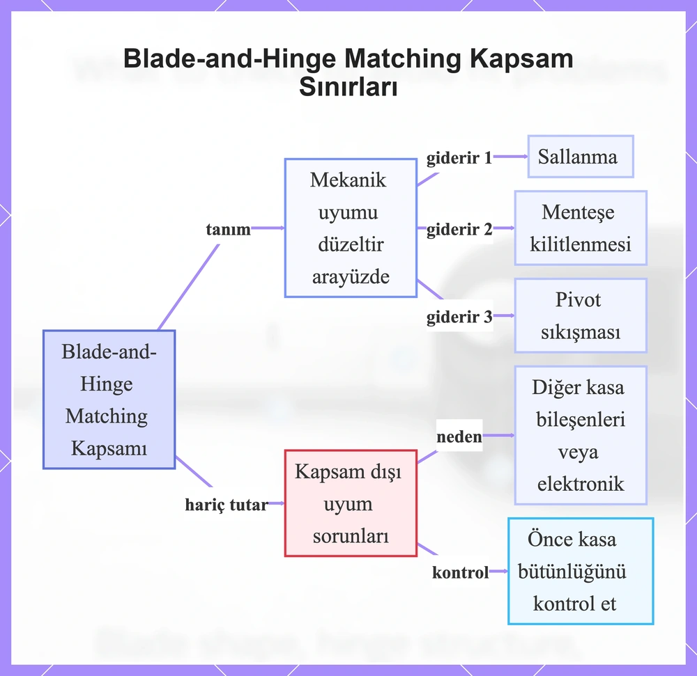 Blade-and-Hinge Matching Kapsam Sınırları