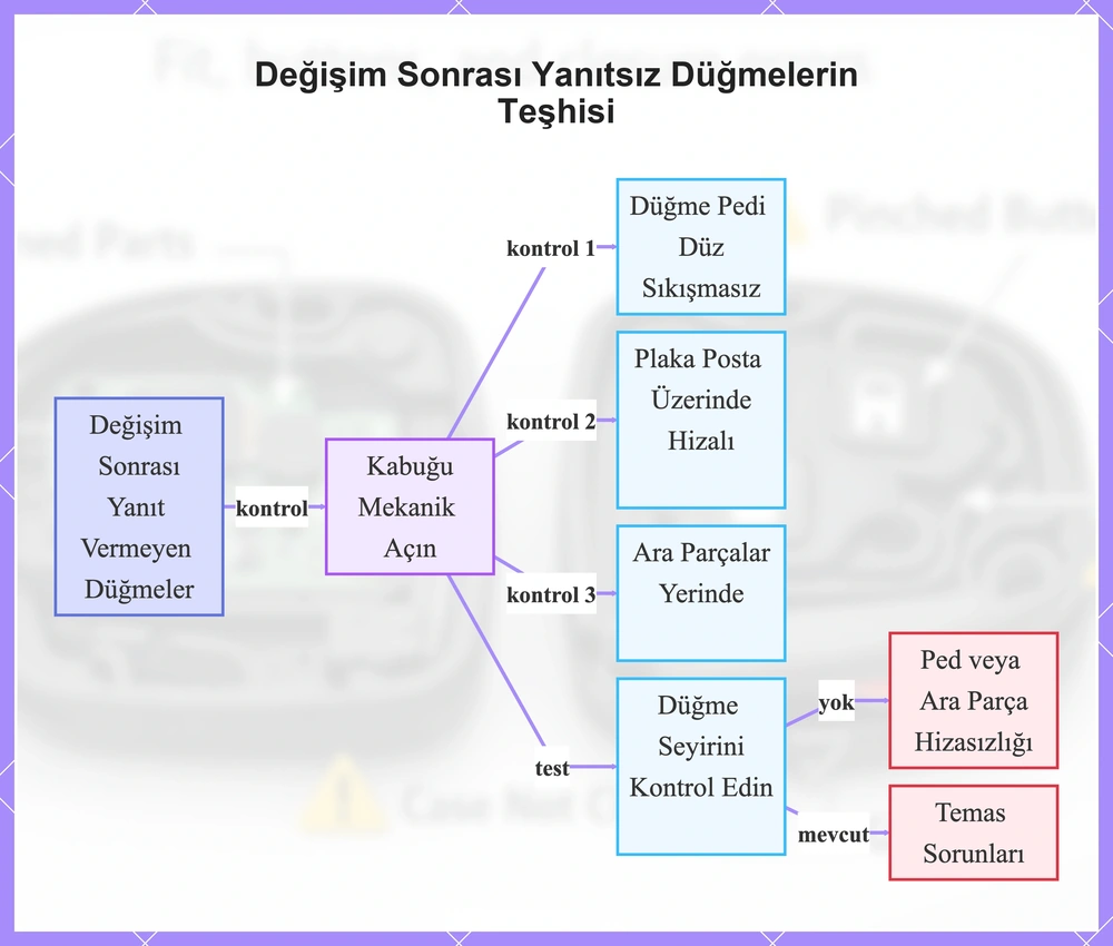 Değişim Sonrası Yanıtsız Düğmelerin Teşhisi