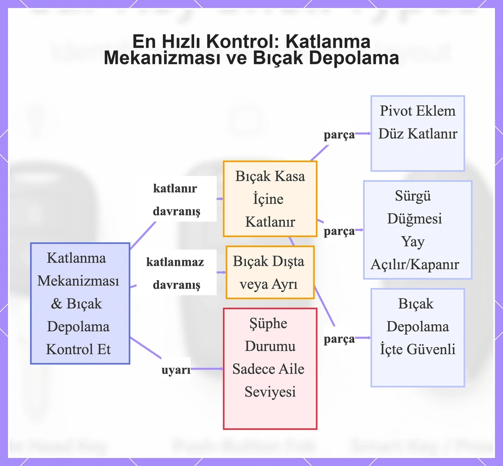 En Hızlı Kontrol: Katlanma Mekanizması ve Bıçak Depolama