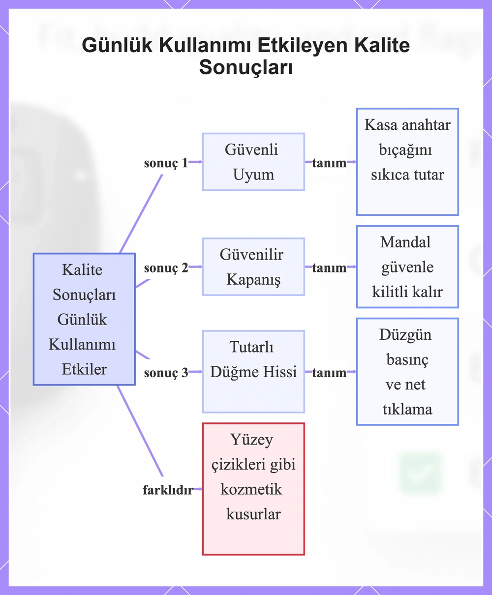 Günlük Kullanımı Etkileyen Kalite Sonuçları