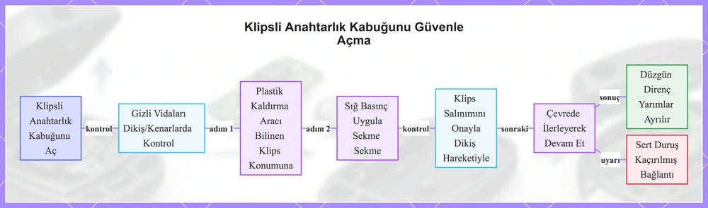 Klipsli Anahtarlık Kabuğunu Güvenle Açma