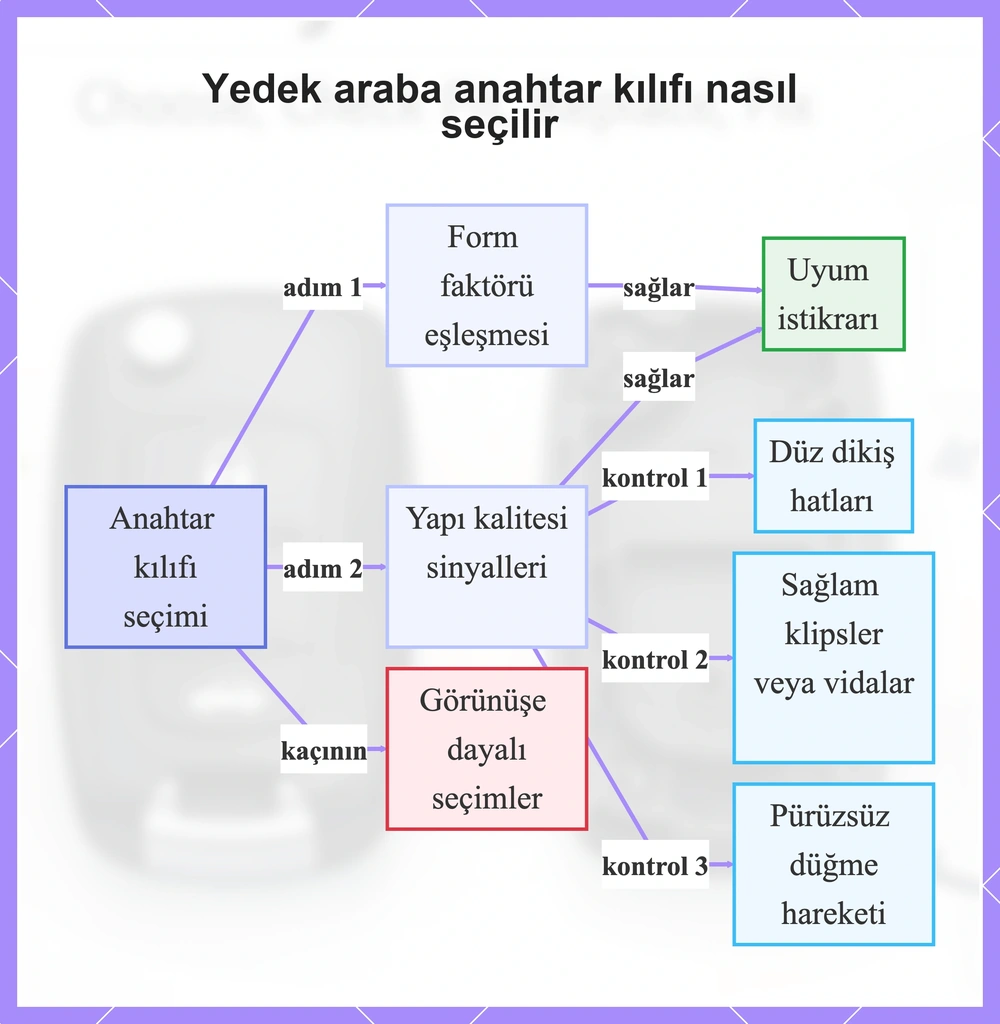 Yedek araba anahtar kılıfı nasıl seçilir